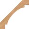 Ekena Millwork 3 1/2"W x 42"D x 42"H Merced Smooth Knee Brace, Western Red Cedar BRC04X42X42MRC00SWR - alternate 2